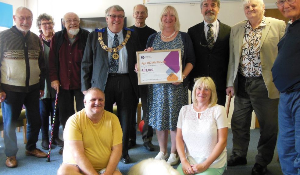 Front Row. A member of the group & Veronica & Scruffy the dog. Middle Row. Ian Kingsbury, Molly Holmes, Reuben Ayres. Back Row. Members of Reminder Finders