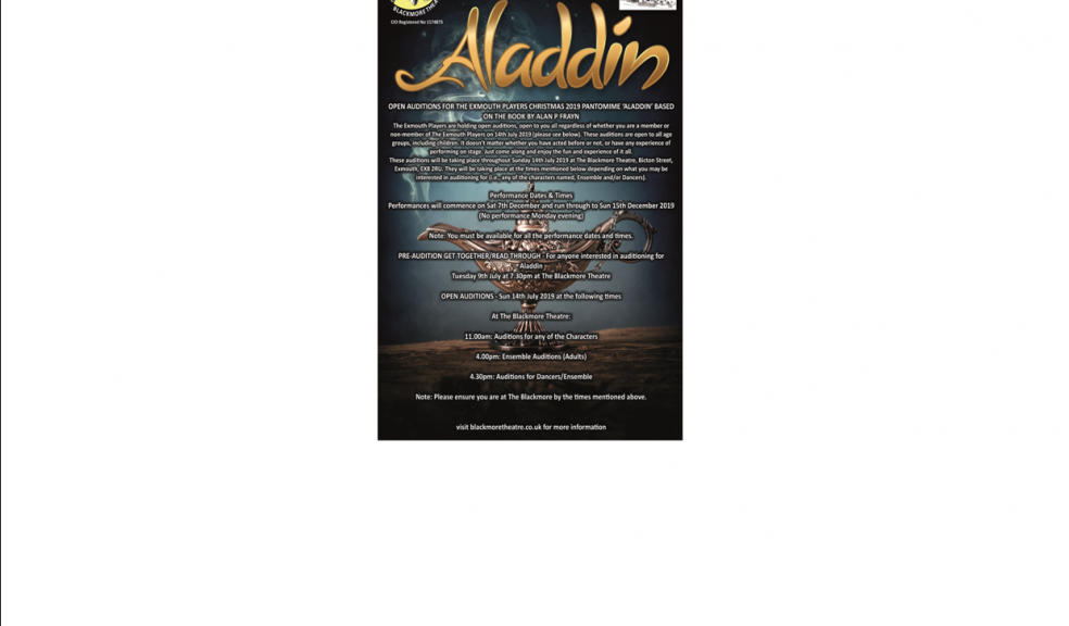 Aladdin Auditions Aladdin Auditions