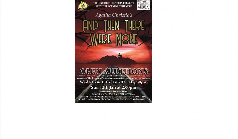 'And Then There Were None' Audition Poster