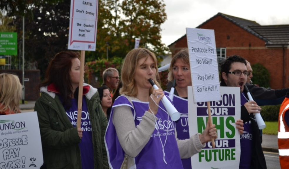 UNISON members outside the Devon Partnership NHS Trust