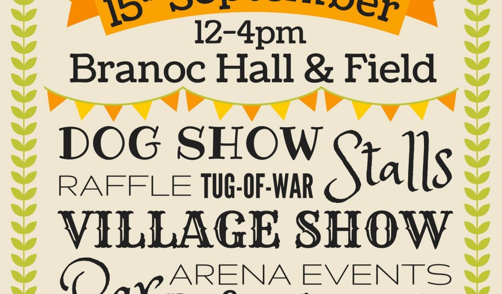 Branscombe Harvest Fair 2018 poster