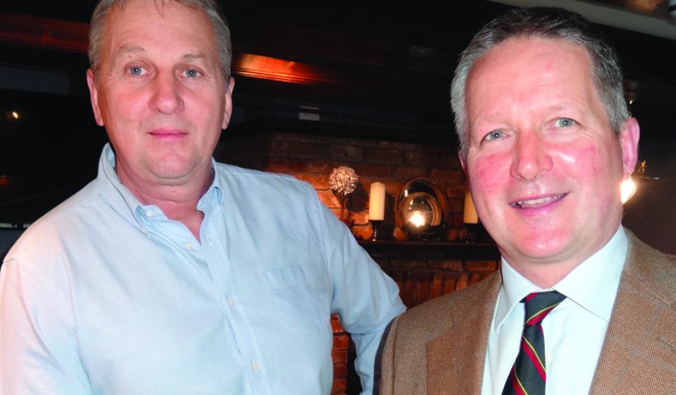 Bob Spencer, left, with Lt Col Neil Willson.