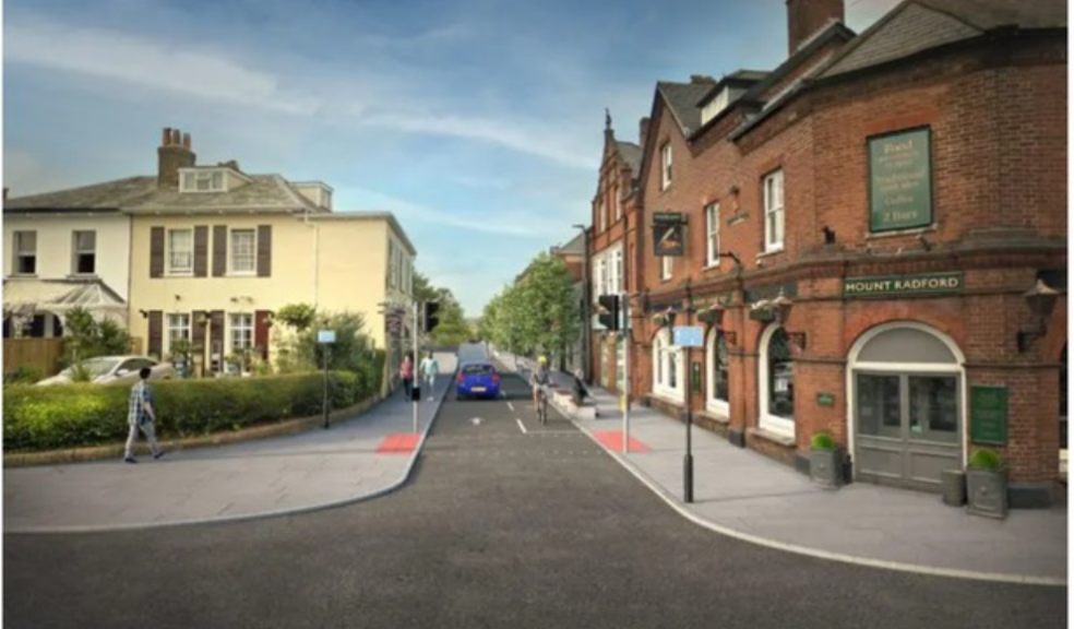 Backed proposal For Magdalen Road. Image: Devon County Council.