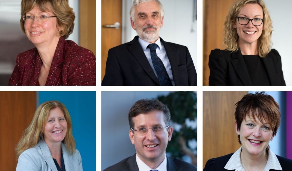 Clockwise from top left: Band 1 ranked Liz Allen, Mark Chanter, Sarah Atkinson, Kate Theophilus, Richard Bagwell and Jill Bruce