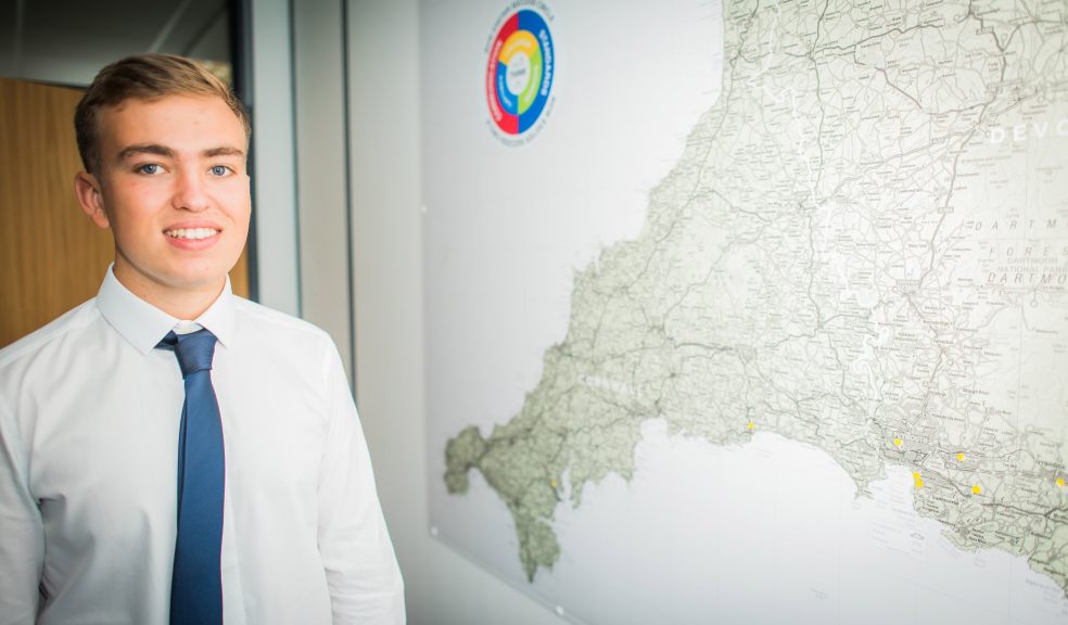 Barney Munn is Barratt Homes' first marketing apprentice