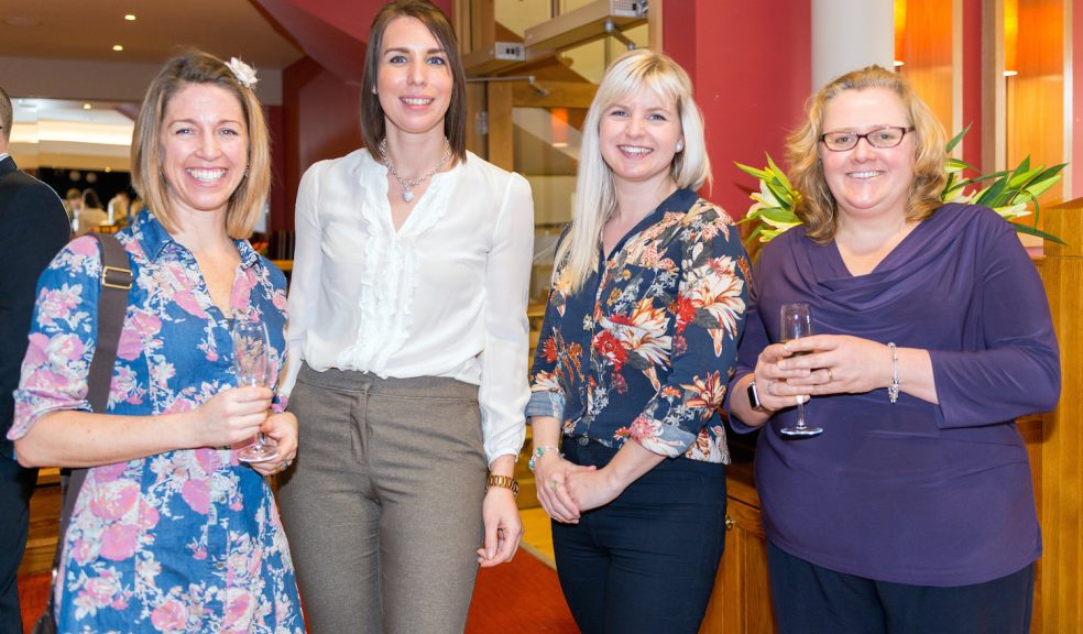 Becky Bettesworth, Julie Cunningham, Laura Wall and Helen Scott, director of Cofton Country Holidays at the launch of its new range of luxury cottages