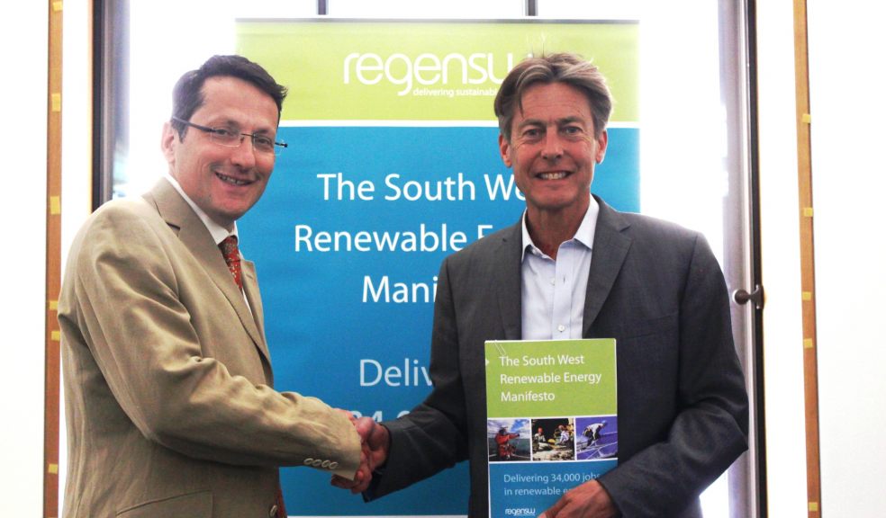 Merlin Hyman, Regen SW chief executive, with Ben Bradshaw MP