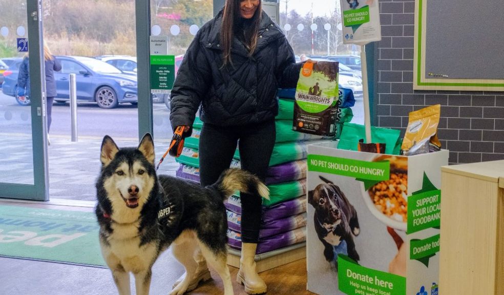Blue Cross donation point in Pets at Home store