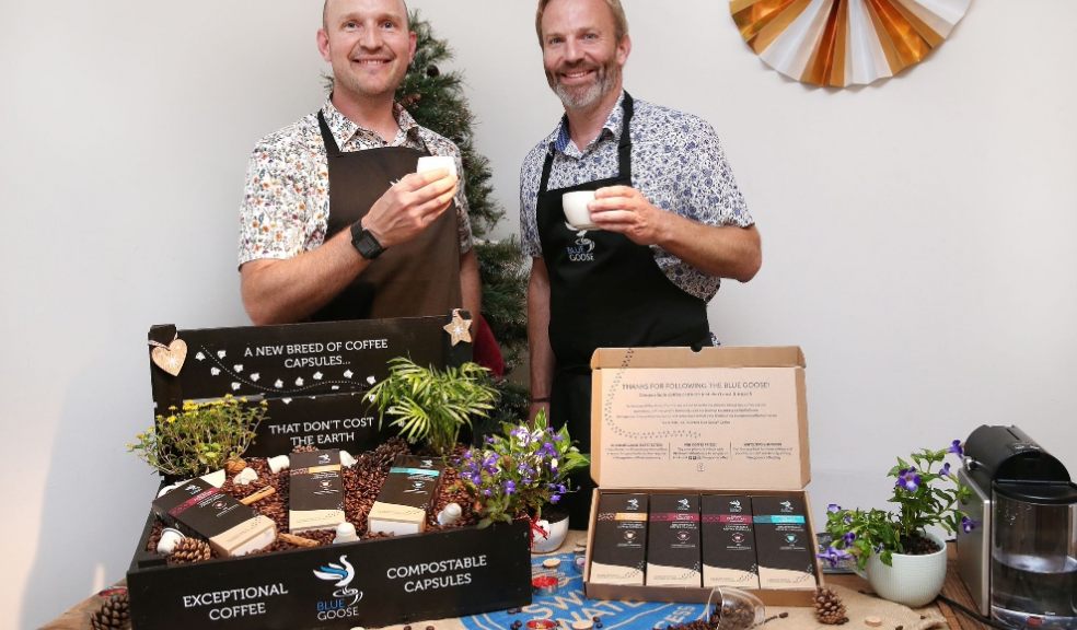 Blue Goose founders Lex Thornley (left) and Nick Ratsey Devon company breaks into Chinese market with sustainable coffee pods