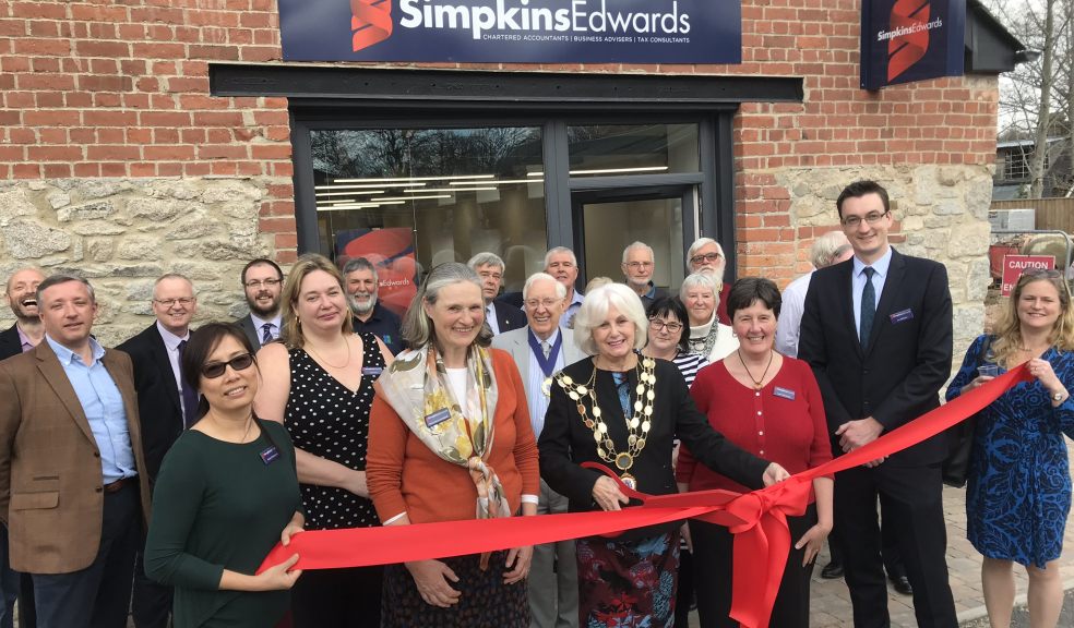 Bovey Tracey Town Mayor, Avril Kerswell, officially opens Simpkins Edwards’ Bovey Tracey office