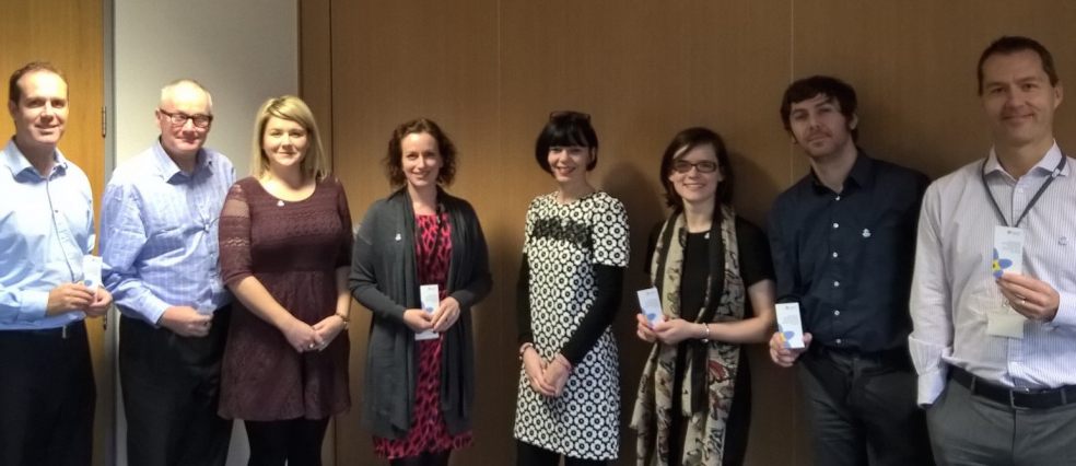 Photo Caption – Jon Crompton – Divisional Director/ Julian Nowill - Divisional Director/ Rhiannon Cox – Assistant Director/ Vicky Eastwood – Investment Manager/ Gina Awad – Dementia Friends/ Kelly Harkins – Assistant Investment Manager/ Daniel Schamroth – Administrator/ Richard Pike – Divisional Director