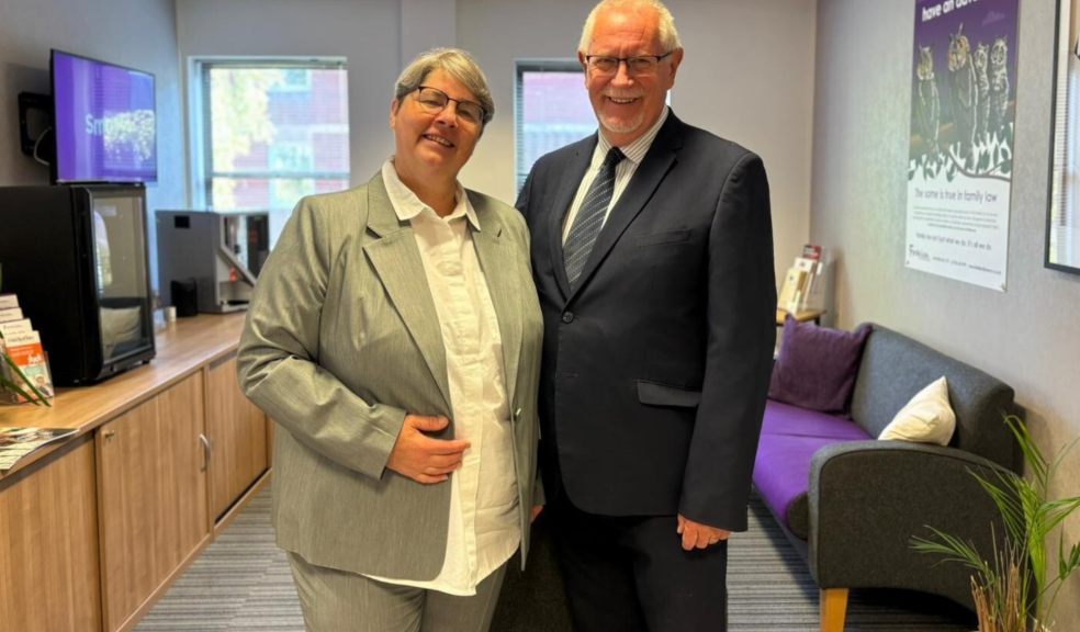 Bridget Garrood with Norman Hartnell Family law solicitors reunited after 28 years