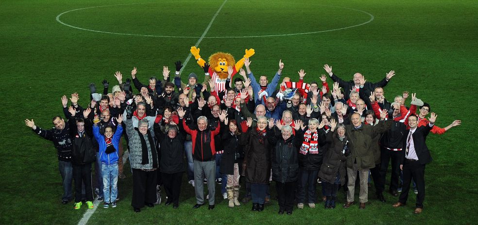Some of our Supporter Sponsors after the match