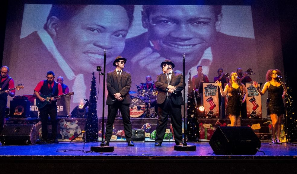 Gareth Davey and Chris Hindle in The Chicago Blues Brothers (credit: Jonathon Cuff)