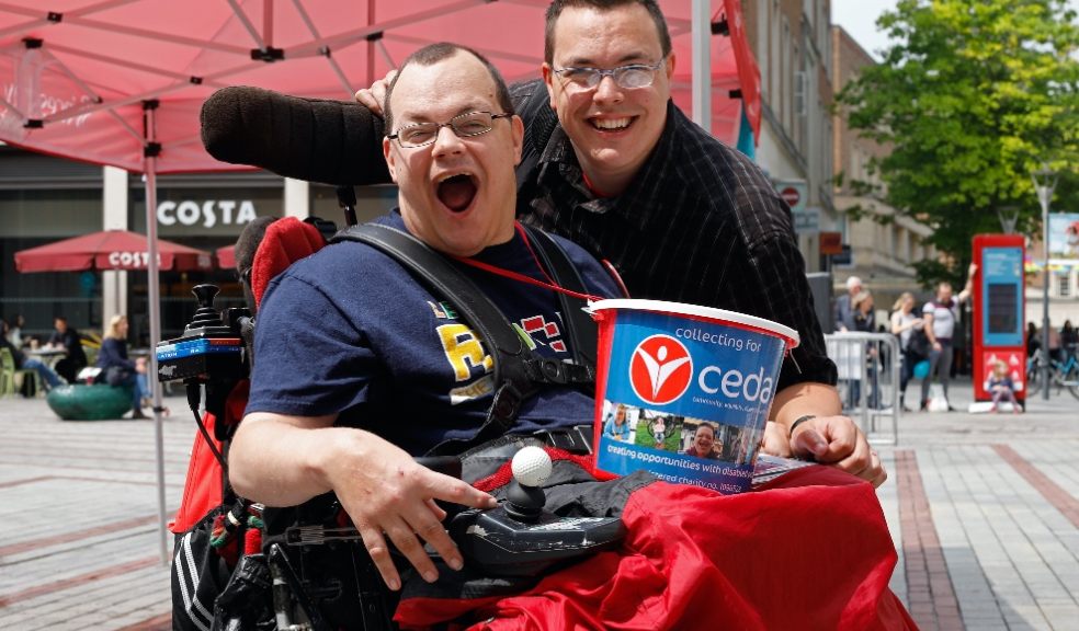 CEDA Partnership Manager Craig Bowden with CEDA user Chris Collecting for CEDA.