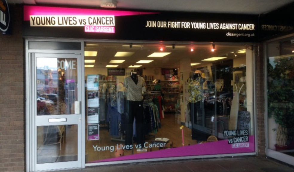 Exeter’s CLIC Sargent charity shop to reopen safely on 14 April and urgently needs donations to support Young Lives vs Cancer!