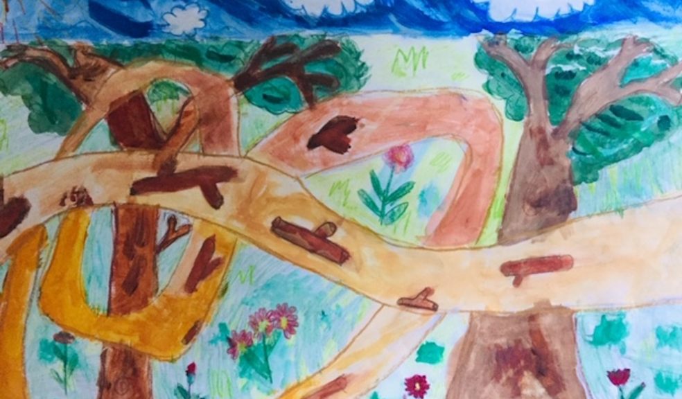The winning Keys Stage 1 entry in this year's CPRE Devon children's art competition
