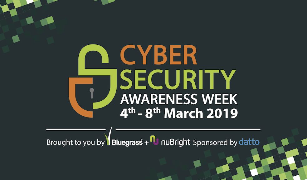 Logo for Cyber Security Awareness Week - a week of free events designed to educate and inform local businesses about cyber crime.