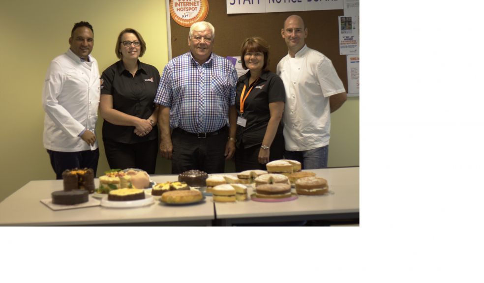 The cake-off winners and judges