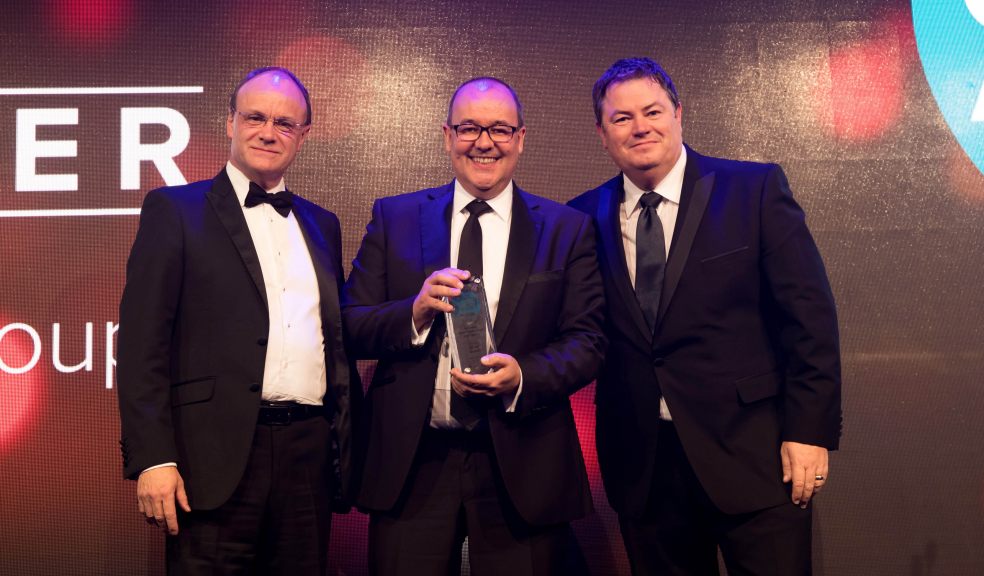 Tim Smith from Black Horse, Simon Palmer from Hendy Group and TV presenter Mike Brewer.