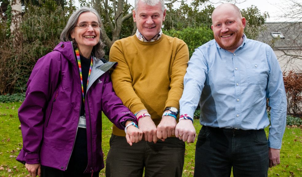 L to R: Associate professor, Anne Spencer, Prof Willie Hamilton and senior lecturer Gary Abel from University of Exeter – announcing their award in the run up to World Cancer Day.