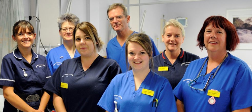 Cherrybrook staff who will administer chemotherapy at Honiton Hospital