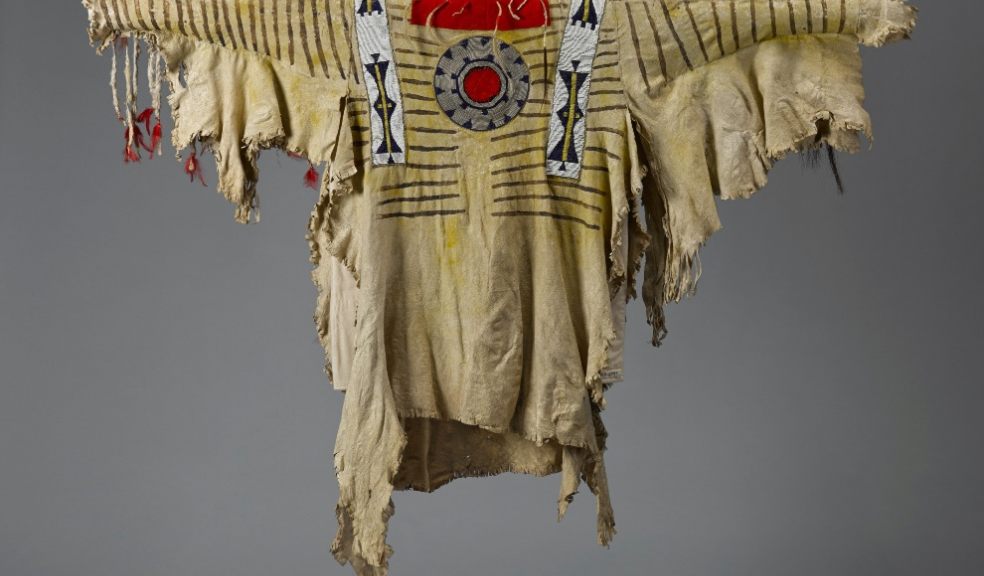 Chief Crowfoot's shirt. Image: Royal Albert Memorial Museum.