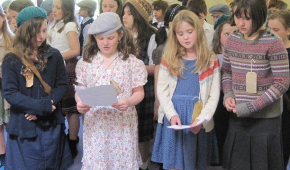 St Leonard's Primary School children at Exeter Age Concern