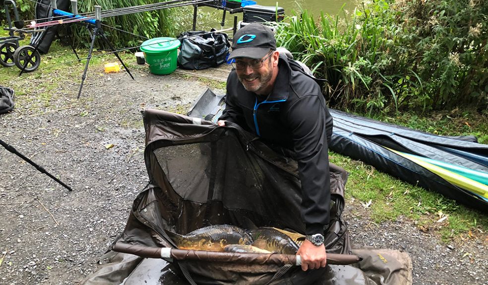 Andy Everill with his final net