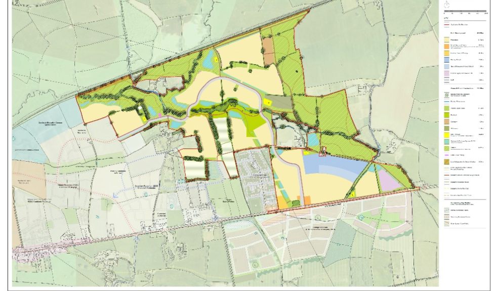 Cranbrook expansion map. Source Persimmon Homes