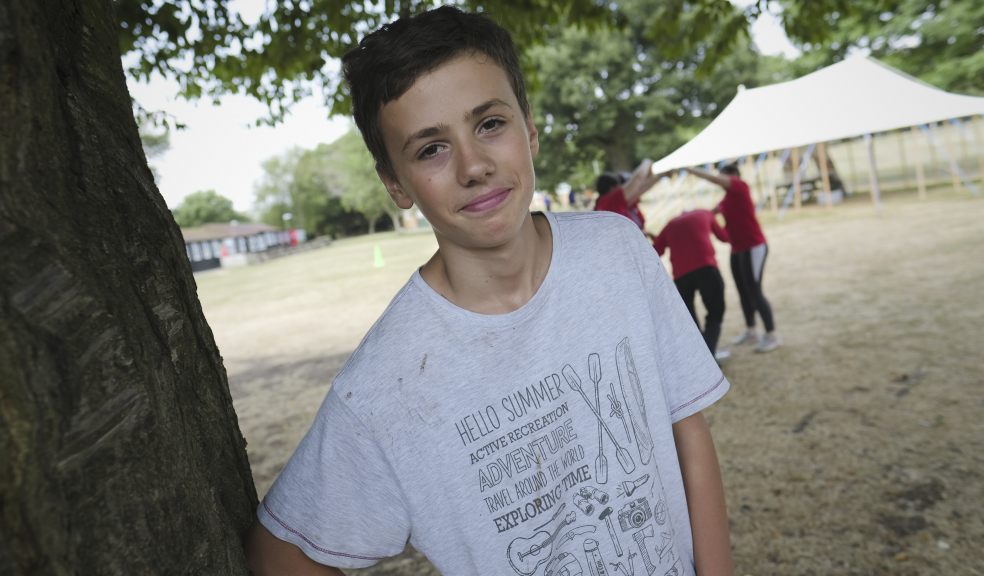 Cranbrook Education Campus pupil Oskar Stenka at E.ON’s residential STEM summer camp.
