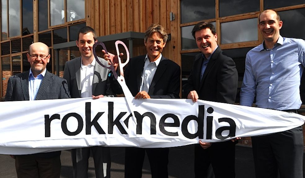 Directors of Rokk Media with Exeter MP, Ben Bradshaw at the official launch of the new office in 2012