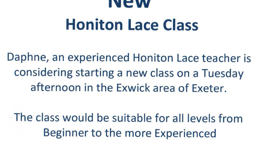 Honiton Lace Classes