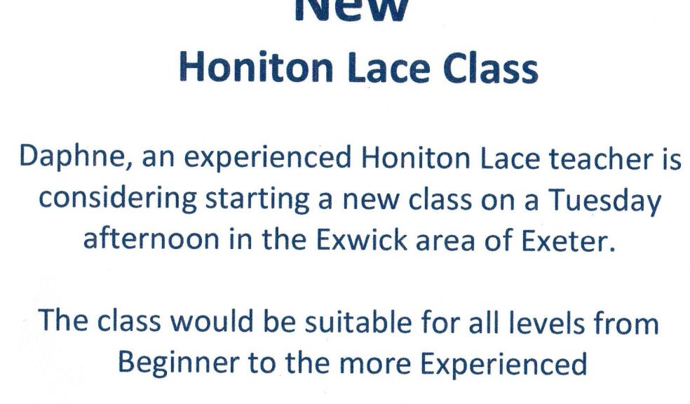 Honiton Lace Classes