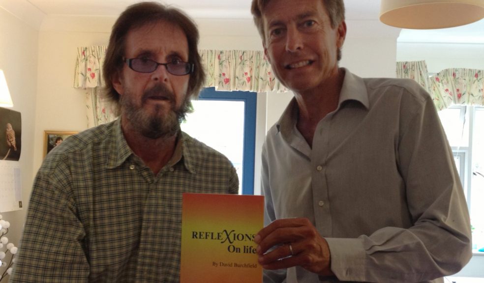 DAVID Burchfield is pictured with Exeter MP Ben Bradshaw, who was presented with a copy of the book.