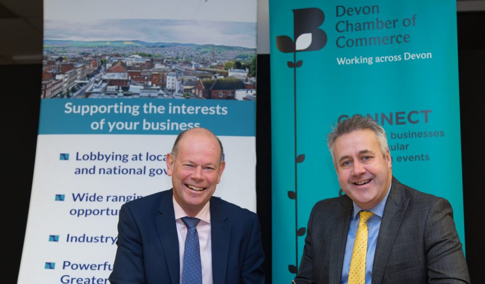 From left, David Savill - Chairman of Exeter Chamber and Richard Stevens -Chairman of Devon Chamber
