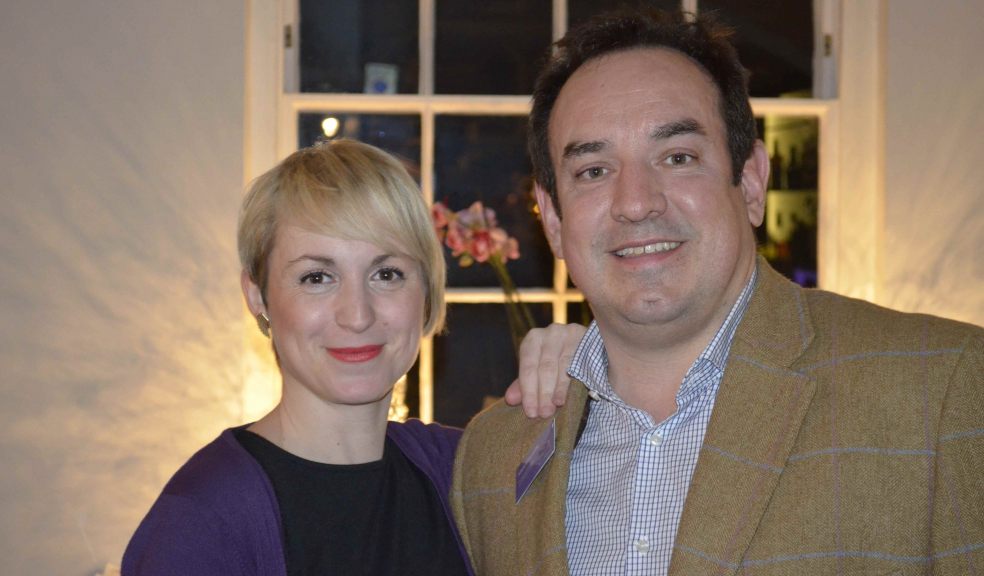 Sarah Davey of Attention Media with Mark Edworthy of Dean Clarke Estate