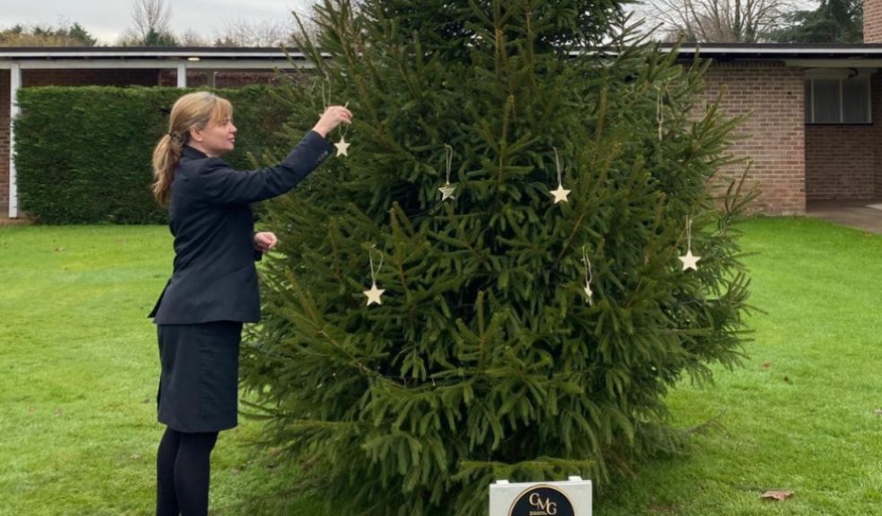 Deborah James Exeter & Devon Crematorium with Memorial Christmas Tree