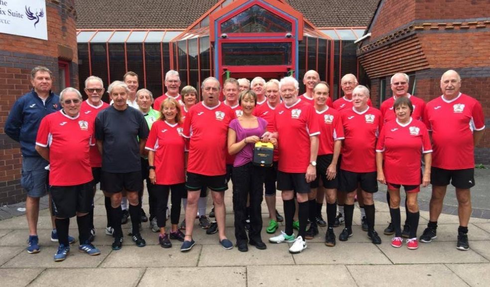 Exeter Strollers defib presentation at Wonford