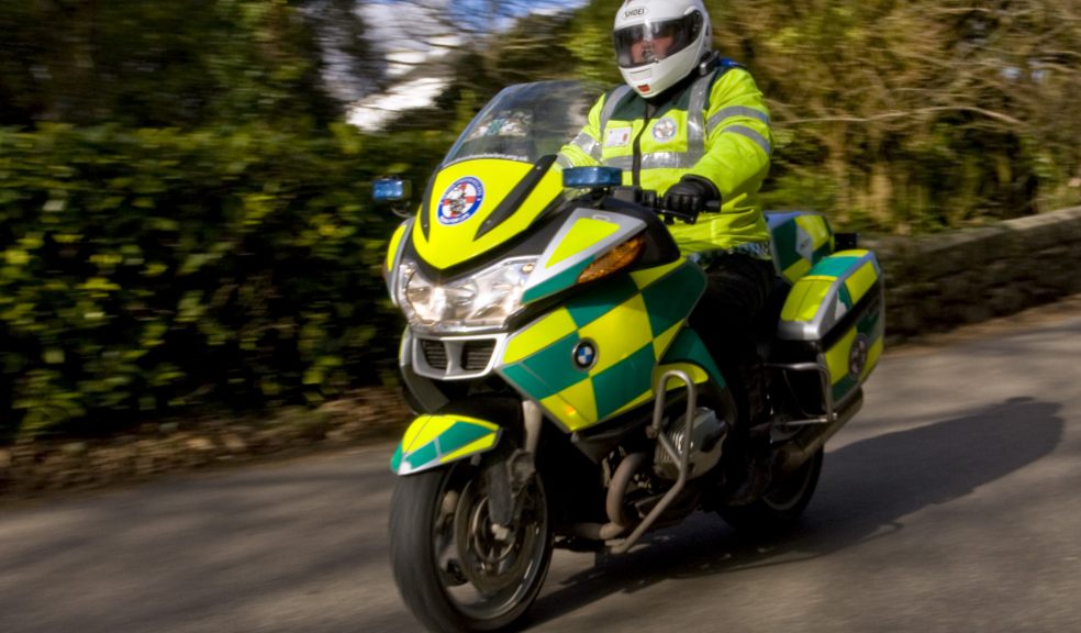 Devon Freewheelers emergency courier in action