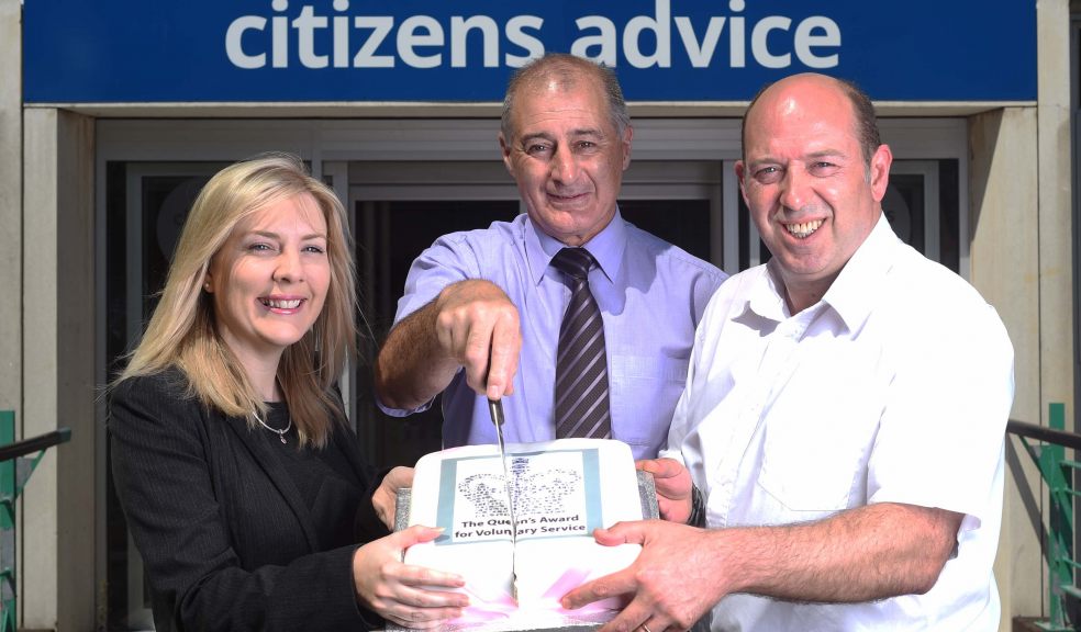 Donna Hart, Dennis Mardon, Steve Barriball of Citizens Advice Exeter