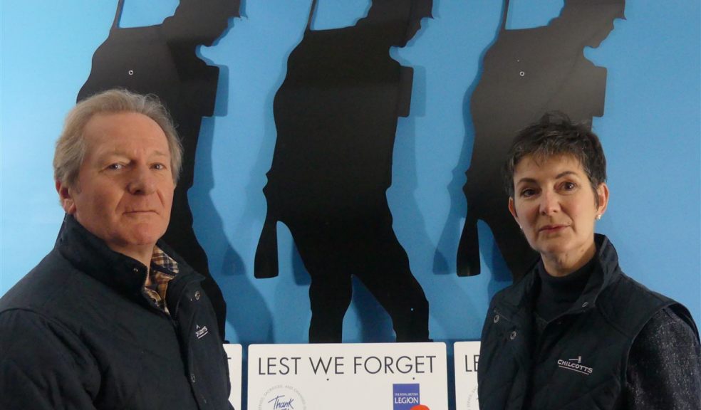 Duncan and Liz Chilcott with Silent Soldiers