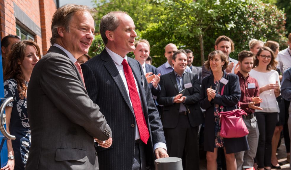 CEO Guy Wakeley and Sir Hugo Swire opening Ada House