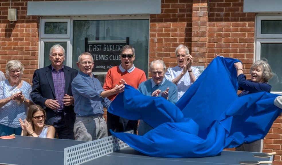 L-R: starting with the man wearing the red and blue check shirt (the first two ladies are residents); EDDC Cllr Tom Wright; Brian Martin, Chairman of the local Tennis Club; EDDC Cllr Alan Dent; John Shaw, Chairman of the Village Hall; Professor Stan Roberts, Chairman of the Neighbourhood Local Plan Committee; Jane Buckland-Wright, Secretary to All Saints Parish Church. Photo should be credited to Peter Bowler