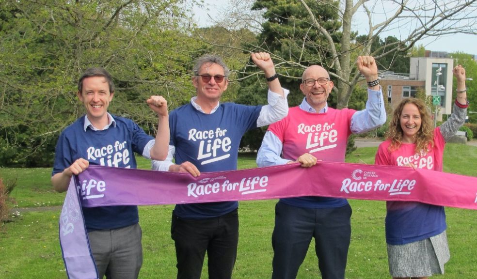 L-R: Mr Thomas Hubbard, Prof Richard Neal, Prof Nick Stone and Prof Francesca Palombo.