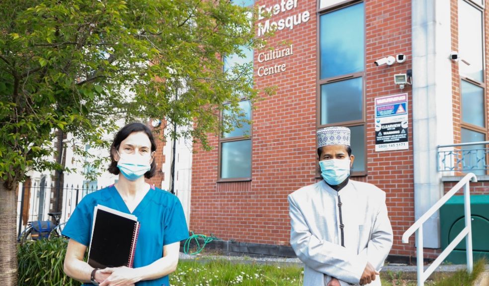 Vaccinations given at Mosque in Devon as part of community work to increase vaccine take-up