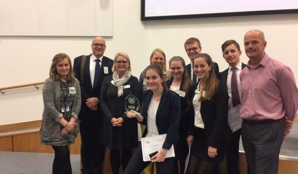 Exeter School - Winners of Best Trade Stand and Overall Winners of YE Devon Final 2017