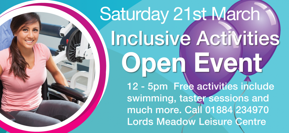 Call Lords Meadow Leisure Centre for more details on 01884 234970