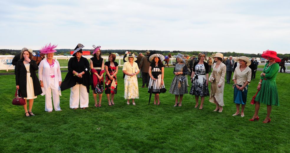Best dressed ladies at Exeter Racecourse
