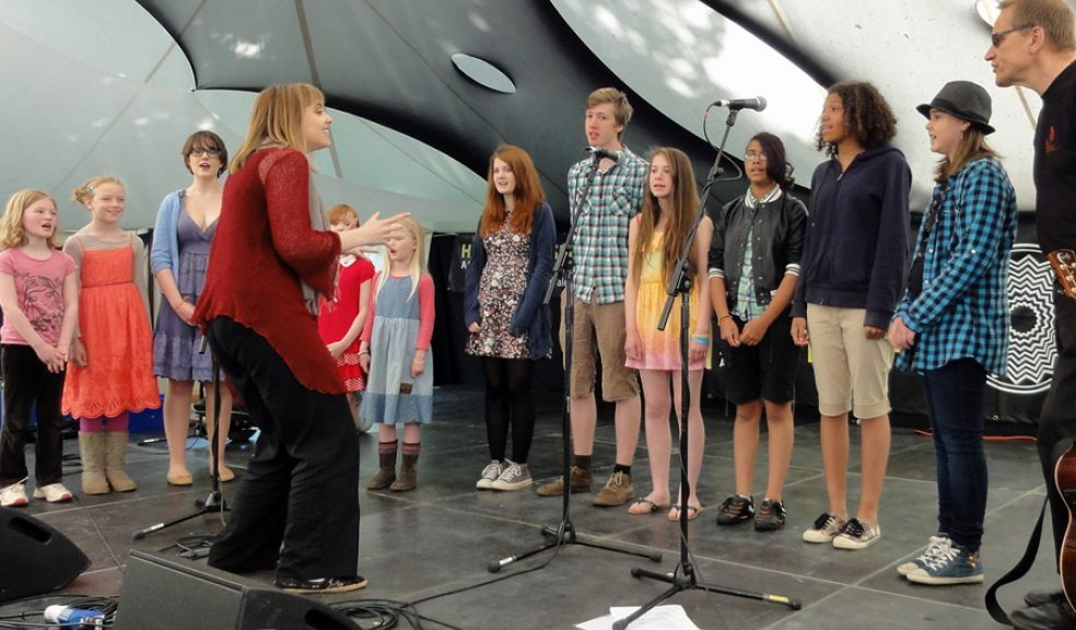 Exeter Singing Roots performing at Exeter Respect Festival